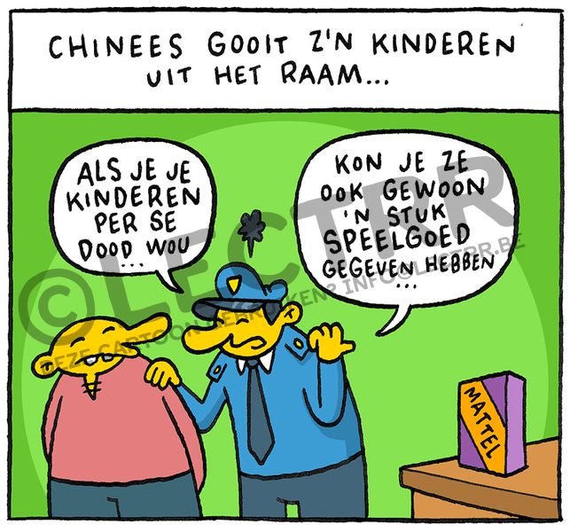 Uit het raam